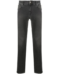 dunkelgraue enge Jeans von Moschino