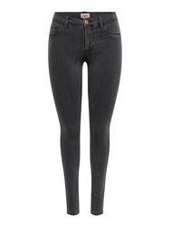 dunkelgraue enge Jeans von Only