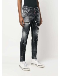 dunkelgraue enge Jeans von DSQUARED2