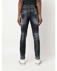 dunkelgraue enge Jeans von DSQUARED2