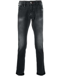 dunkelgraue enge Jeans von Philipp Plein