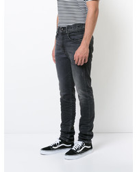 dunkelgraue enge Jeans von R 13