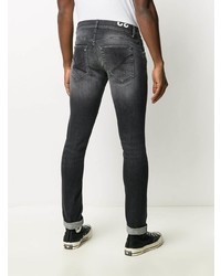 dunkelgraue enge Jeans von Dondup