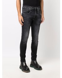 dunkelgraue enge Jeans von R13