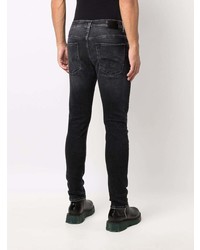 dunkelgraue enge Jeans von R13
