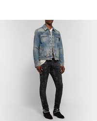 dunkelgraue enge Jeans von Amiri