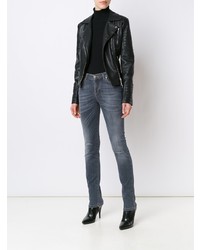 dunkelgraue enge Jeans von Versace Collection