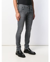 dunkelgraue enge Jeans von Dondup