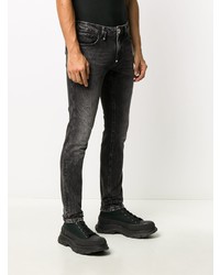 dunkelgraue enge Jeans von Philipp Plein