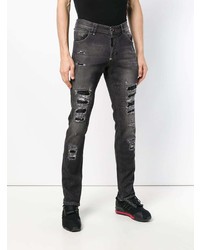 dunkelgraue enge Jeans von Philipp Plein