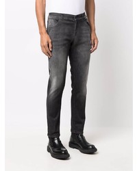 dunkelgraue enge Jeans von Dondup