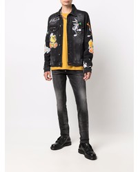 dunkelgraue enge Jeans von Philipp Plein