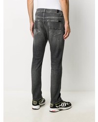 dunkelgraue enge Jeans von 7 For All Mankind