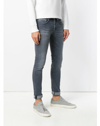 dunkelgraue enge Jeans von Dondup