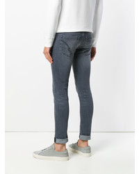 dunkelgraue enge Jeans von Dondup