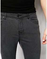 dunkelgraue enge Jeans von Pull&Bear