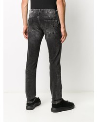 dunkelgraue enge Jeans von Philipp Plein