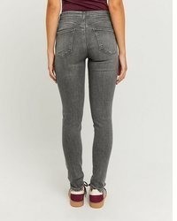 dunkelgraue enge Jeans von Tally Weijl