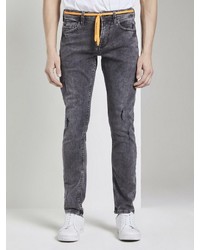 dunkelgraue enge Jeans von Tom Tailor Denim