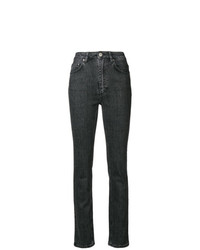 dunkelgraue enge Jeans von Totême
