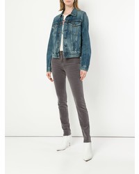 dunkelgraue enge Jeans von J Brand