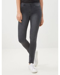 dunkelgraue enge Jeans von Vero Moda