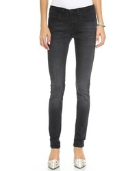 dunkelgraue enge Jeans von Victoria Beckham