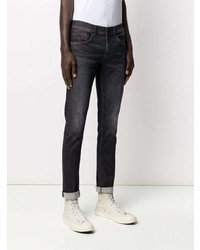 dunkelgraue enge Jeans von Dondup