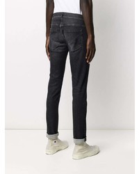 dunkelgraue enge Jeans von Dondup