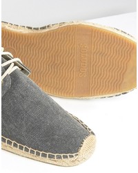 dunkelgraue Espadrilles von Soludos