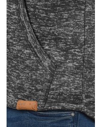 dunkelgraue Fleece-ärmellose Jacke von Solid