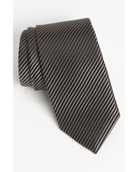 dunkelgraue geflochtene Krawatte