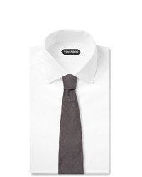 dunkelgraue gepunktete Krawatte von Tom Ford