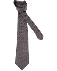 dunkelgraue gepunktete Krawatte von Ermenegildo Zegna