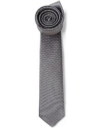 dunkelgraue gepunktete Krawatte von Lanvin