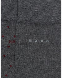 dunkelgraue gepunktete Socken von Hugo Boss
