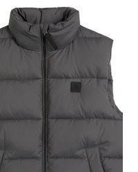 dunkelgraue gesteppte ärmellose Jacke von Marc O'Polo