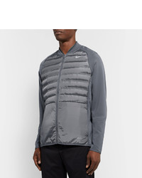 dunkelgraue gesteppte Jacke von Nike