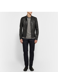 dunkelgraue gesteppte Jacke von Belstaff