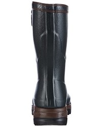 dunkelgraue Gummistiefel von Aigle