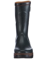 dunkelgraue Gummistiefel von Aigle