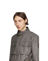 dunkelgraue Harrington-Jacke von Belstaff