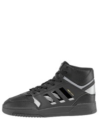 dunkelgraue hohe Sneakers aus Leder von adidas Originals