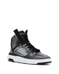 dunkelgraue hohe Sneakers aus Leder von Givenchy