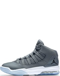 dunkelgraue hohe Sneakers aus Leder von Jordan