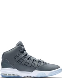 dunkelgraue hohe Sneakers aus Leder von Jordan