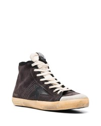 dunkelgraue hohe Sneakers aus Wildleder von Golden Goose