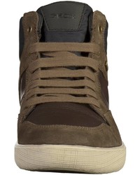 dunkelgraue hohe Sneakers aus Wildleder von Geox