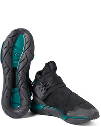 dunkelgraue hohe Sneakers aus Wildleder von Y-3