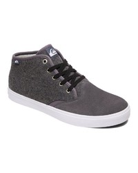 dunkelgraue hohe Sneakers aus Wildleder von Quiksilver